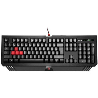 A4-Tech B120 Bloody USB LED fekete-piros HUN gamer billentyűzet PC