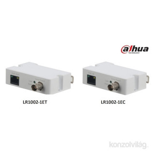 Dahua LR1002-1ET 1x RJ45 10/100, 1x BNC, PoE támogatás Ethervet over Coax (EOC) konverter(adó) Otthon