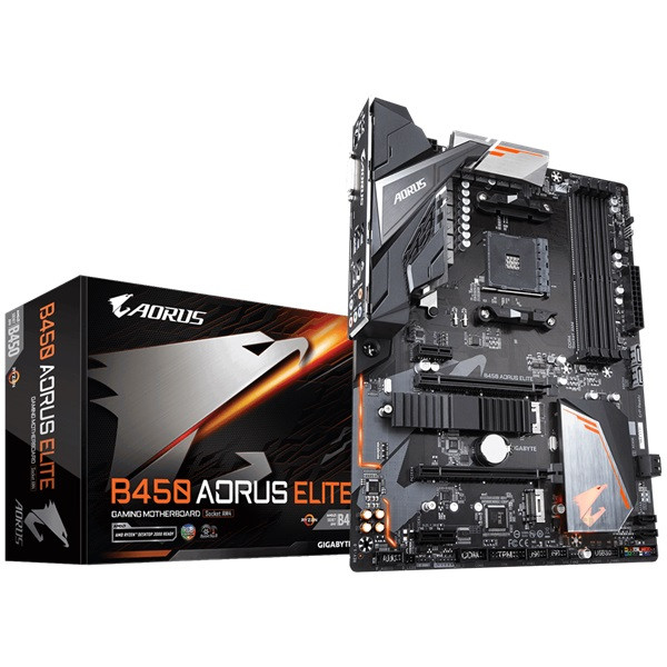 Gigabyte B450-AORUS-ELITE AMD B450 SocketAM4 ATX alaplap PC