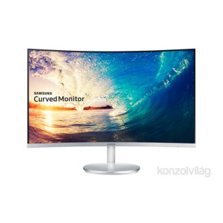 Samsung 27" C27F591FDU LED HDMI Display port ívelt kijelzős fehér monitor PC