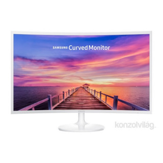 Samsung 31,5" C32F391FWU LED HDMI Display port ívelt kijelzős fehér monitor PC