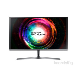 Samsung 27,9" U28H750UQU QLED 4K 2HDMI Display port fekete-ezüst monitor PC