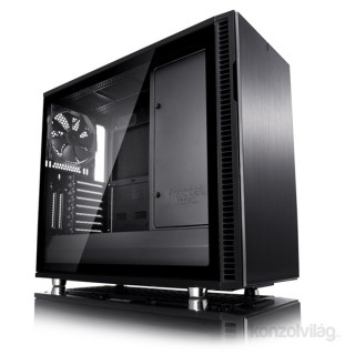 Fractal Design Define R6 USB-C Blackout TG Fekete ablakos (Táp nélküli) E-ATX ház PC