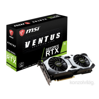 MSI RTX 2080 VENTUS 8G nVidia 8GB GDDR6 256bit PCIe videokártya PC