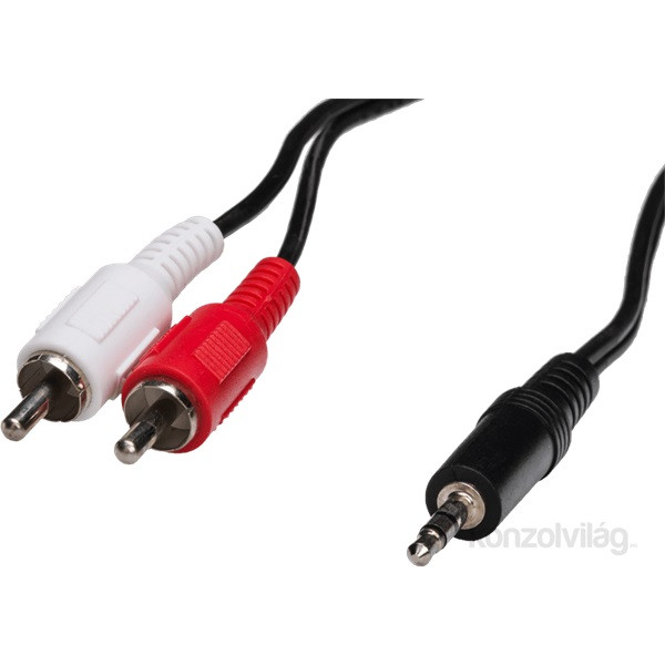 Hama 30456 ST ECO 5,0m 3,5 mm Jack-2 RCA összekötő kábel PC