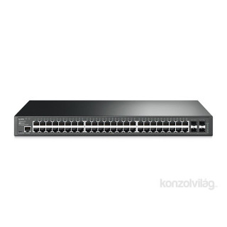 TP-Link T2600G-52TS 48port GbE LAN 4 combo GbE RJ45/SFP menedzselheto Switch PC