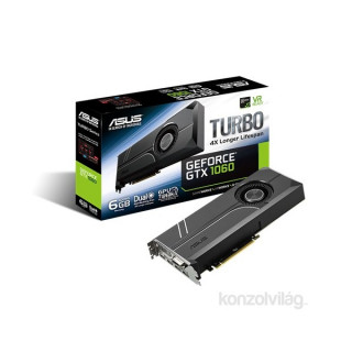 ASUS TURBO-GTX1060-6G nVidia 6GB GDDR5 192bit PCIe videokártya PC