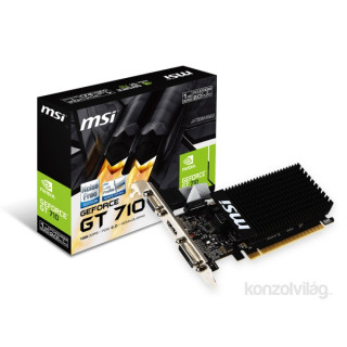 MSI GT 710 1GD3H LP nVidia 1GB GDDR3 64bit PCIe videokártya PC