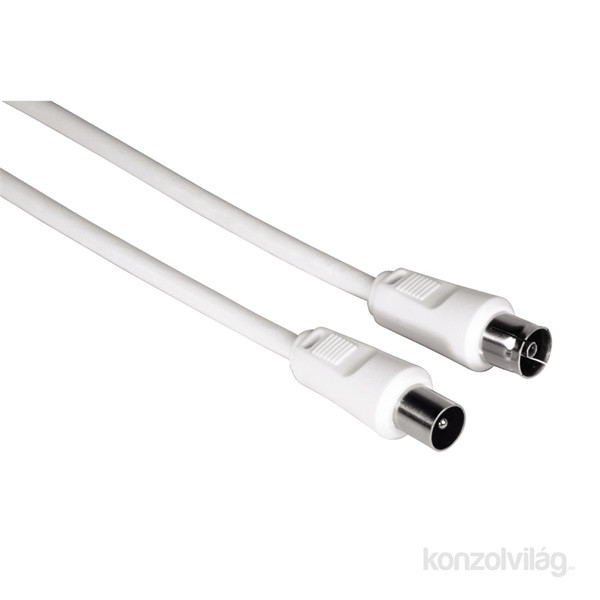 HAMA 11902 ECO árnyékolt 5,0m  fehér antenna kábel PC