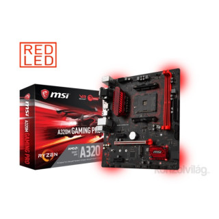 MSI A320M GAMING PRO AMD A320 SocketAM4 mATX alaplap PC