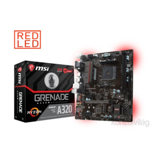 MSI A320M GRENADE AMD A320 SocketAM4 mATX alaplap PC