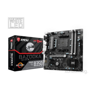 MSI B350M BAZOOKA AMD B350 SocketAM4 mATX alaplap PC