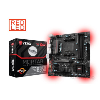 MSI B350M MORTAR AMD B350 SocketAM4 mATX alaplap PC