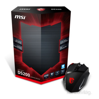 MSI Interceptor DS200 fekete lézer Gamer egér PC