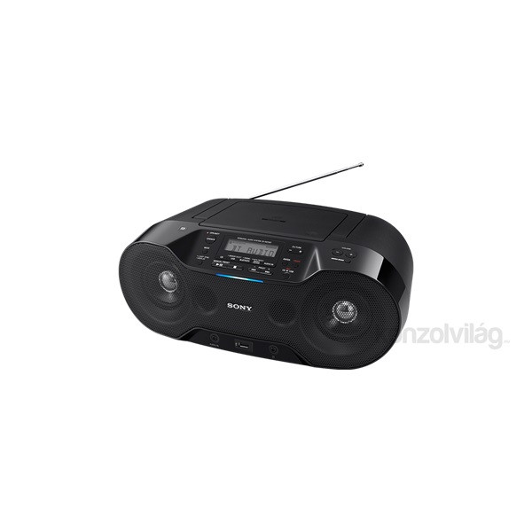 Sony ZSRS70BTB.CED hordozható Bluetooth NFC CD rádió Audio