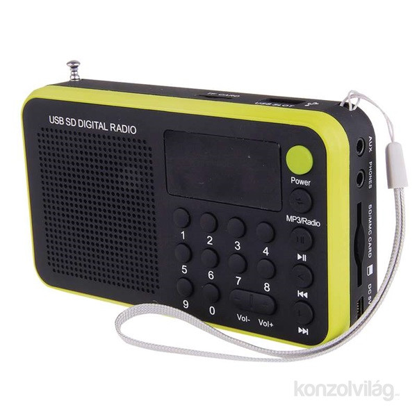 Emos E0064 sárga USB rádió Audio