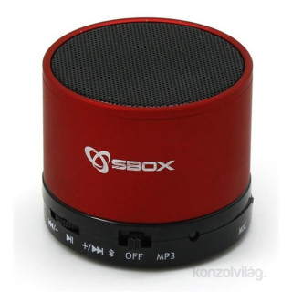 Sbox BT-160R Bluetooth piros hangszóró PC