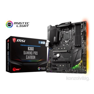 MSI B360 GAMING PRO CARBON Intel B360 LGA1151 ATX alaplap PC