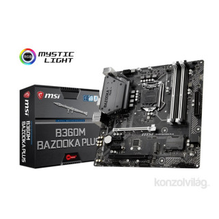 MSI B360M BAZOOKA PLUS Intel B360 LGA1151 mATX alaplap PC