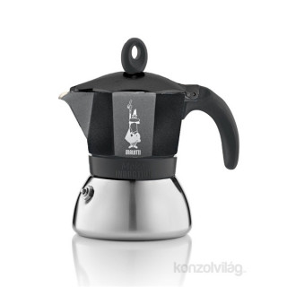 Bialetti Moka Induction 3 személyes fekete kotyogós kávéfőző Otthon