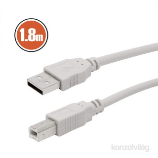 Delight USB 2.0 A - B 1,8m kábel PC