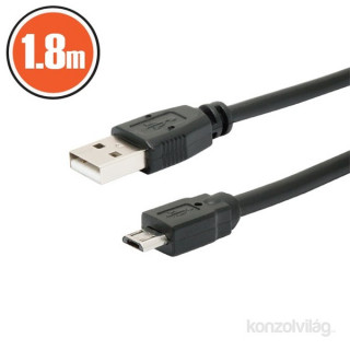 PRC USB 2.0 A - B micro 1,8m kábel PC