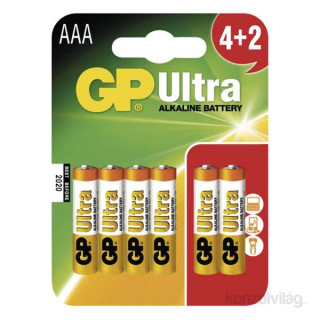 GP B1911MM Ultra Alkáli AAA (LR03) elem 4+2 db/bliszter PC