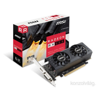 MSI RX 550 4GT LP OC AMD 4GB GDDR5 128bit PCIe videokártya PC