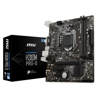 MSI H310M PRO-D Intel H310 LGA1151 mATX alaplap PC