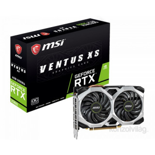 MSI RTX 2060 VENTUS XS 6G OC nVidia 6GB GDDR6 192bit PCIe videokártya PC