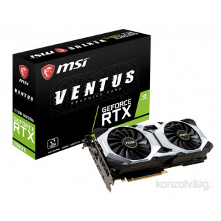 MSI RTX 2080 Ti VENTUS 11G nVidia 11GB GDDR6 352bit PCIe videokártya PC