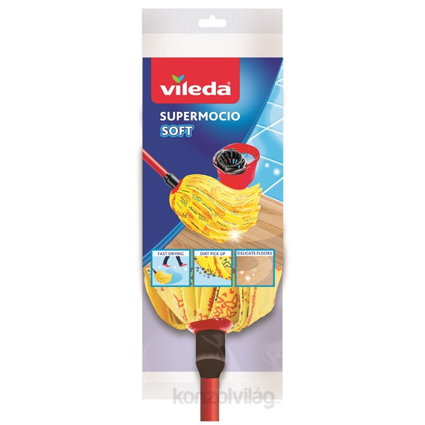Vileda Soft sárga gyorsfelmosó 30% mikroszállal Otthon