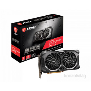 MSI RX 5700 MECH OC 8G AMD 8GB GDDR6 256bit PCIe videokártya PC