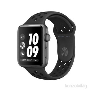 Apple Watch Nike+ Series 3 38mm asztroszürke alumíniumtok, antracitszürke/fekete Nike sportszíjas okosóra Mobil