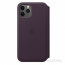 Apple iPhone 11 Pro padlizsán kinyitható bőrtok thumbnail