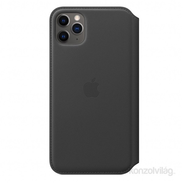 Apple iPhone 11 Pro Max fekete kinyitható bőrtok Mobil