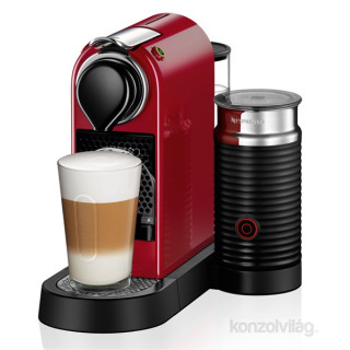 Krups XN7605CP Nespresso Citiz& Milk piros kapszulás kávéfőző Otthon