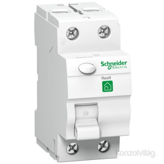 SCHNEIDER R9R11225 RESI9 AC osztály, 25A, 30mA 2 pólusú áram-védőkapcsoló PC