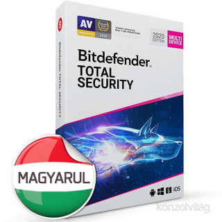 Bitdefender Total Security HUN 10 Eszköz 1 év dobozos vírusirtó szoftver PC