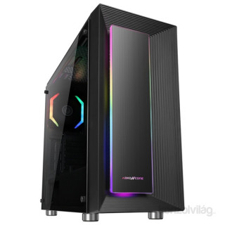 ABKONCORE Cronos 510S RGB fekete ablakos (Táp nélküli) számítógép ház PC