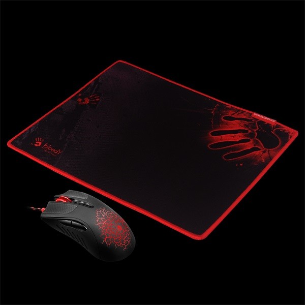 A4-Tech Bloody A90 fekete gamer egér + egérpad PC