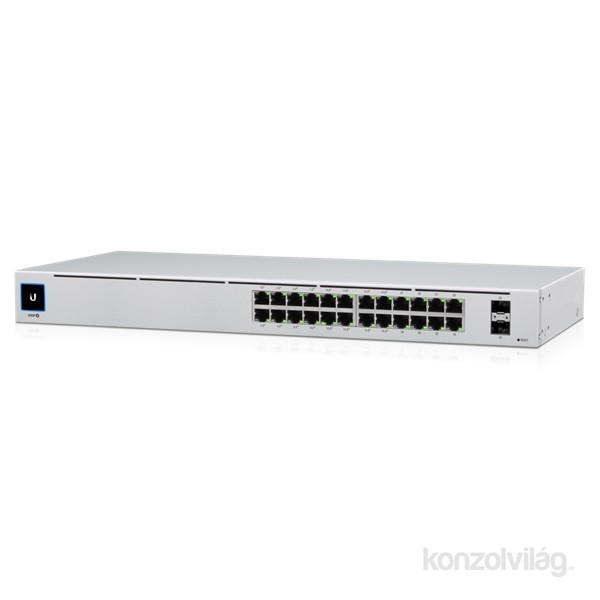 Ubiquiti UniFi USW-24-POE Gen2 24port GbE LAN 16x PoE+ 2xGbE SFP port L2 menedzselheto switch PC