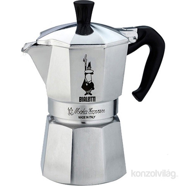 Bialetti Moka Express inox 2 személyes kotyogós kávéfőző Otthon