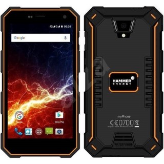 myPhone HAMMER ENERGY 2 5,5" 3/32GB LTE Dual SIM fekete-narancs csepp-, por- és ütésálló okostelefon Mobil