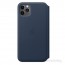 Apple iPhone 11 Pro Max Folio Deep Sea Blue (kék) bőr tok thumbnail