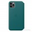 Apple iPhone 11 Pro Max Folio Peacock (pávakék) bőr tok thumbnail