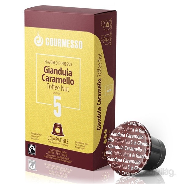 Gourmesso Soffio Giaundia Caramello Nespresso kompatibilis kávékapszula 10 db Otthon