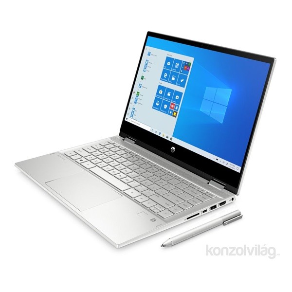 HP Pavilion x360 14-dw0008nh 14"FHD/Intel Core i5-1035G1/8GB/512GB/Int. VGA/Win10/ezüst laptop PC
