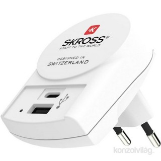 Skross A és C típusú bemenettel USB töltő PC