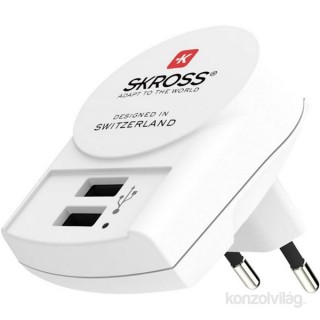 Skross 2xA típusú bemenettel USB töltő PC